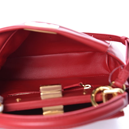 Fendi Nappa Mini Peekaboo Iconic Satchel Fragola 6 of 10