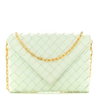 Bottega Veneta Nappa Intrecciato Envelope Pouch Glacier 1 of 11