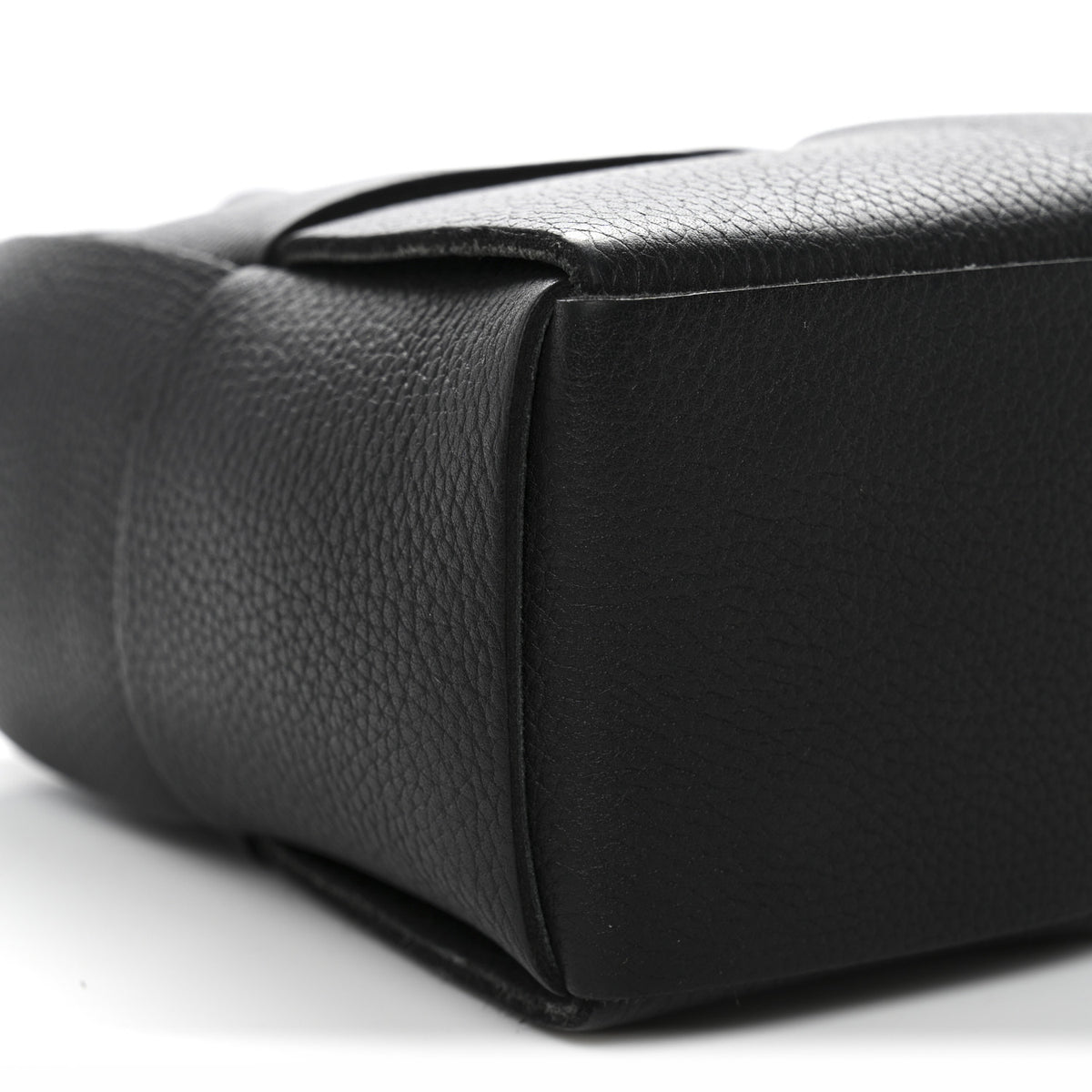 Bottega Veneta Grained Calfskin Intrecciato Mini Arco Tote Black 10 of 14