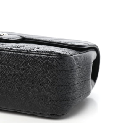 Chanel Caviar Chevron Quilted Mini Rectangular Flap Black 9 of 10