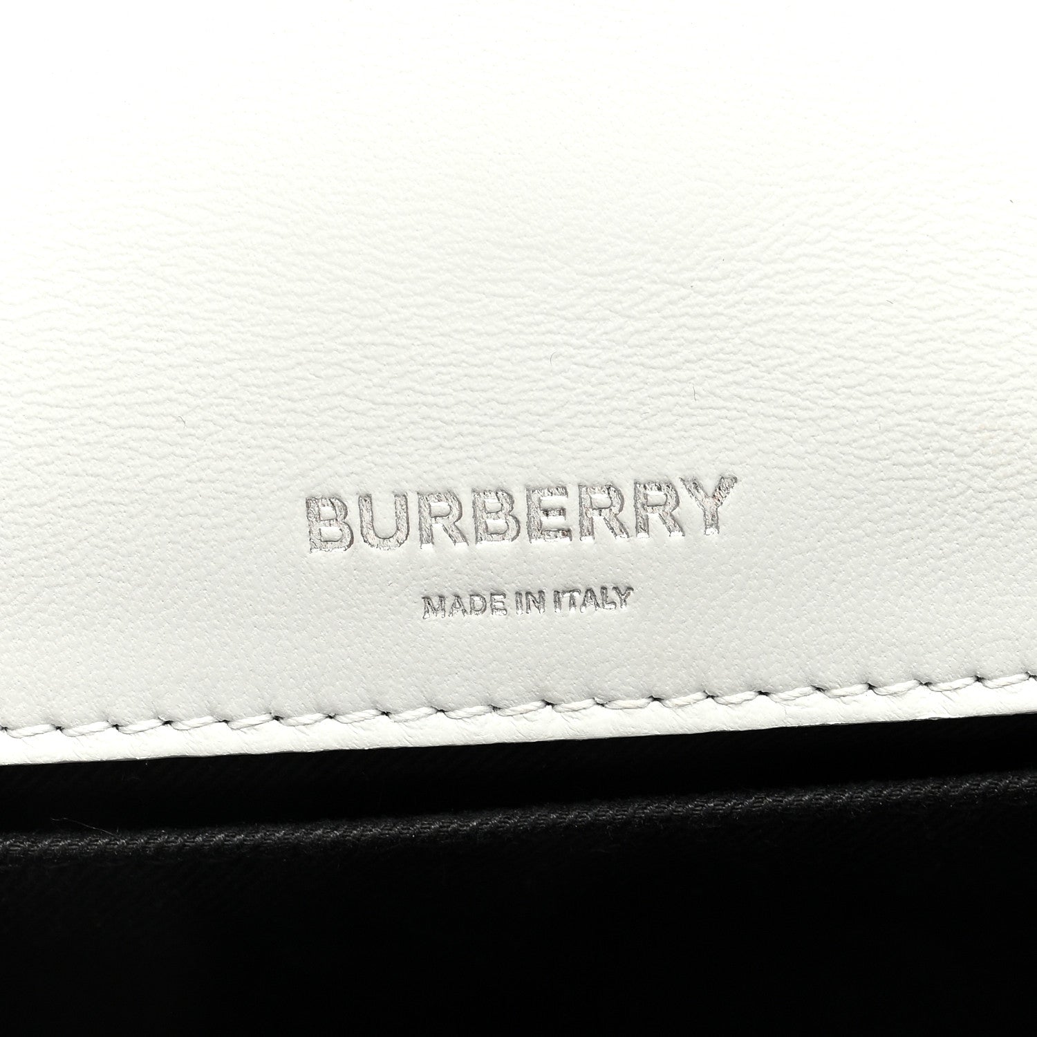 Burberry Lambskin Quilted Small Lola Bag White Grey Yellow 6 of 9