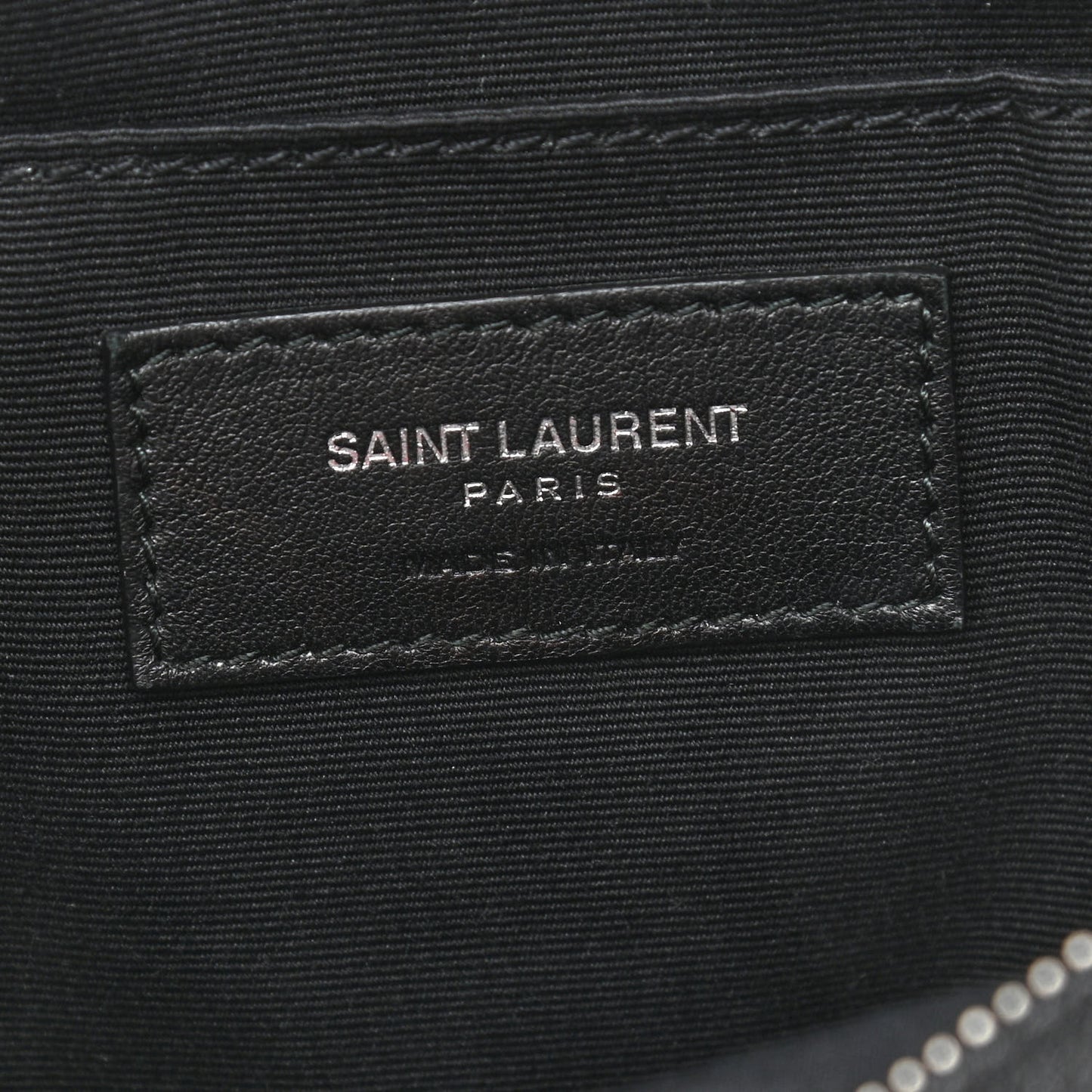 Lambskin Monogram Small Lou Camera Bag Black