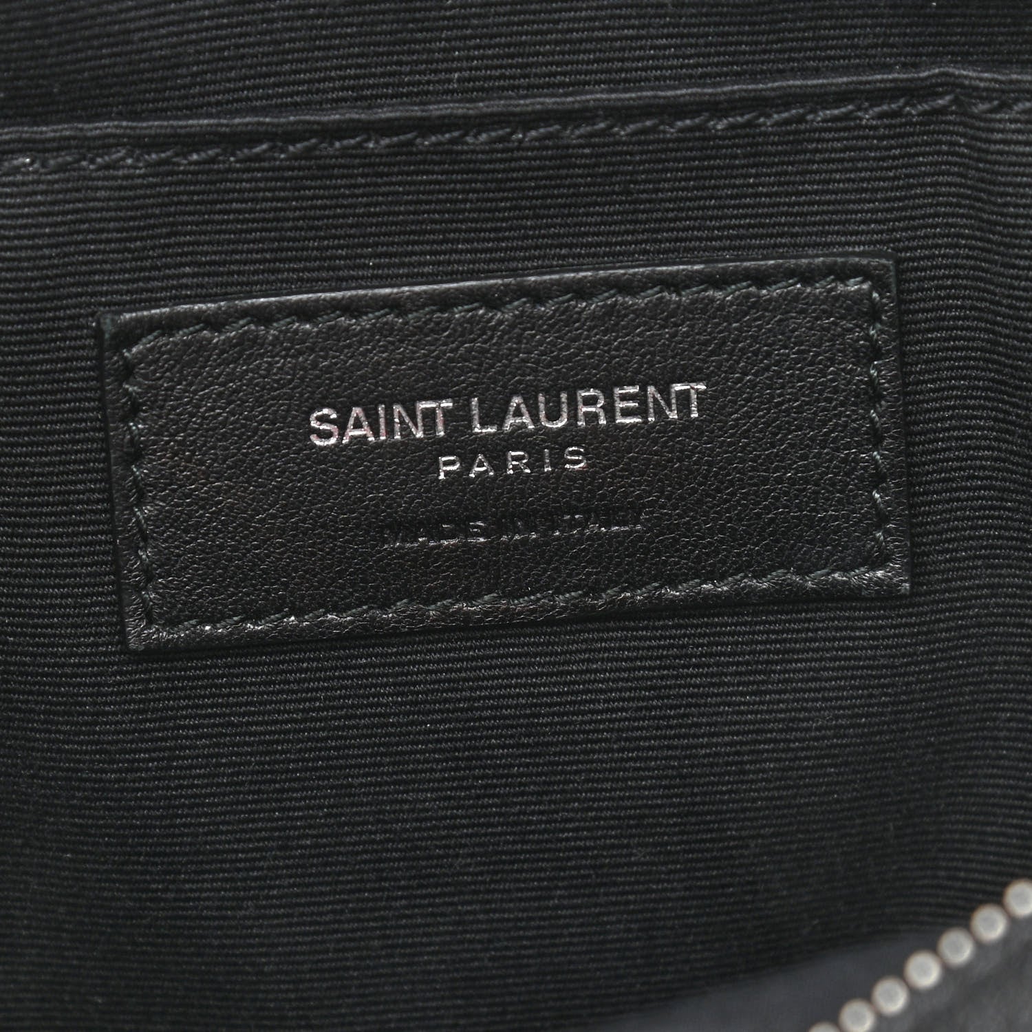 Saint Laurent Lambskin Monogram Small Lou Camera Bag Black 6 of 11