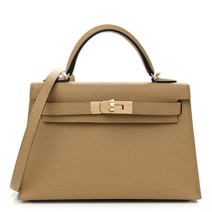 Hermes Epsom Mini Kelly Sellier 20 Poussiere 1 of 13