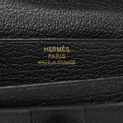 Hermes Chevre Mysore Bearn Gusset Wallet Black 6 of 8