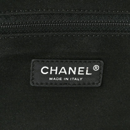 Chanel Toile Calfskin Quilted Paris New York Trolley Black 5 of 10