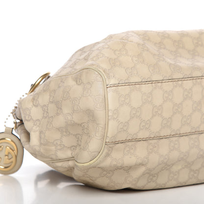 Gucci Guccissima Medium Sukey Tote Mystic White 6 of 15