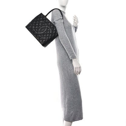 Chanel Caviar Quilted Medallion Tote Black 2 of 10