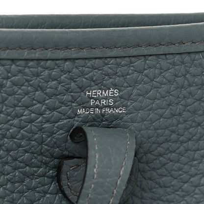 Hermes Taurillon Clemence Amazone Evelyne TPM Bleu Orage Bleu Brume 5 of 10
