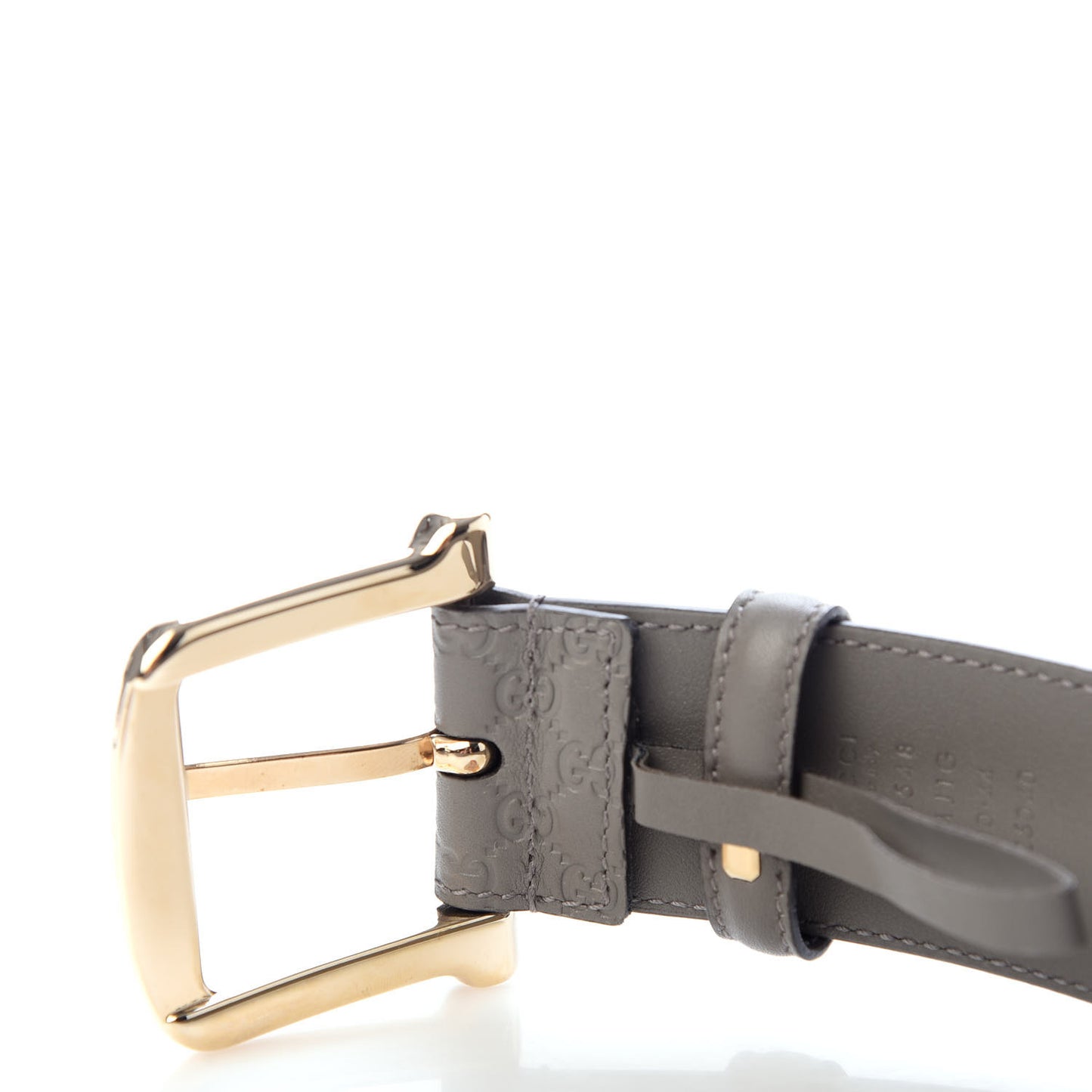 Soft Microguccissima Margaux Calfskin Belt 90 36 Loess