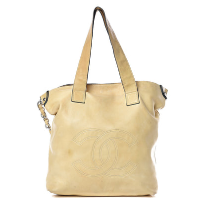 Chanel Lambskin Edgy Tote Beige 4 of 20