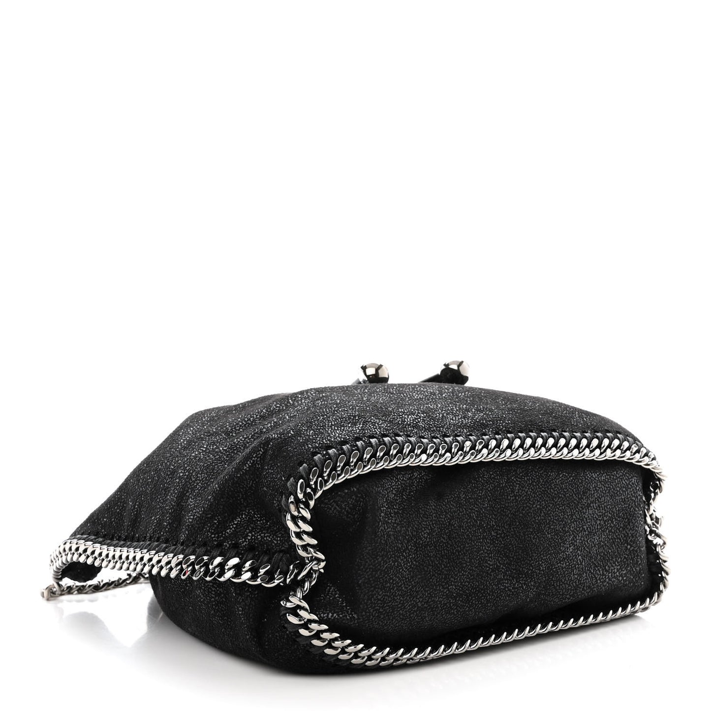Shaggy Deer Small Falabella Bucket Bag Black