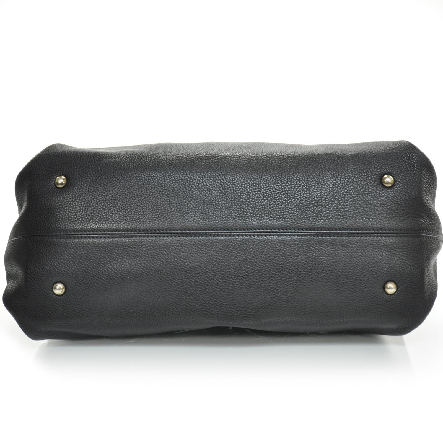FASHIONPHILE SALVATOREFERRAGAMOGrainedLeatherSofiaBlack 5 of 7