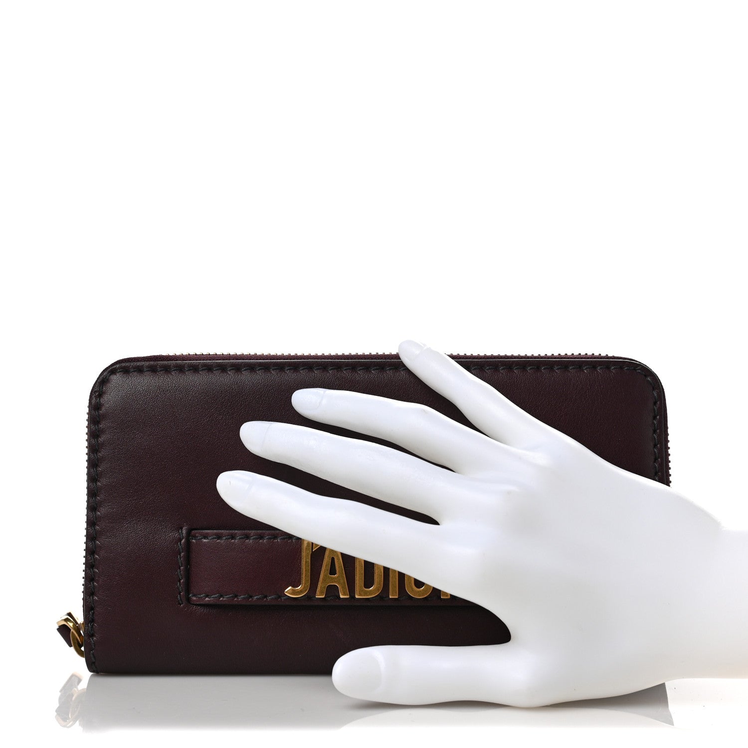 Christian Dior Calfskin J'adior Voyageur Wallet Deep Amarante 2 of 7