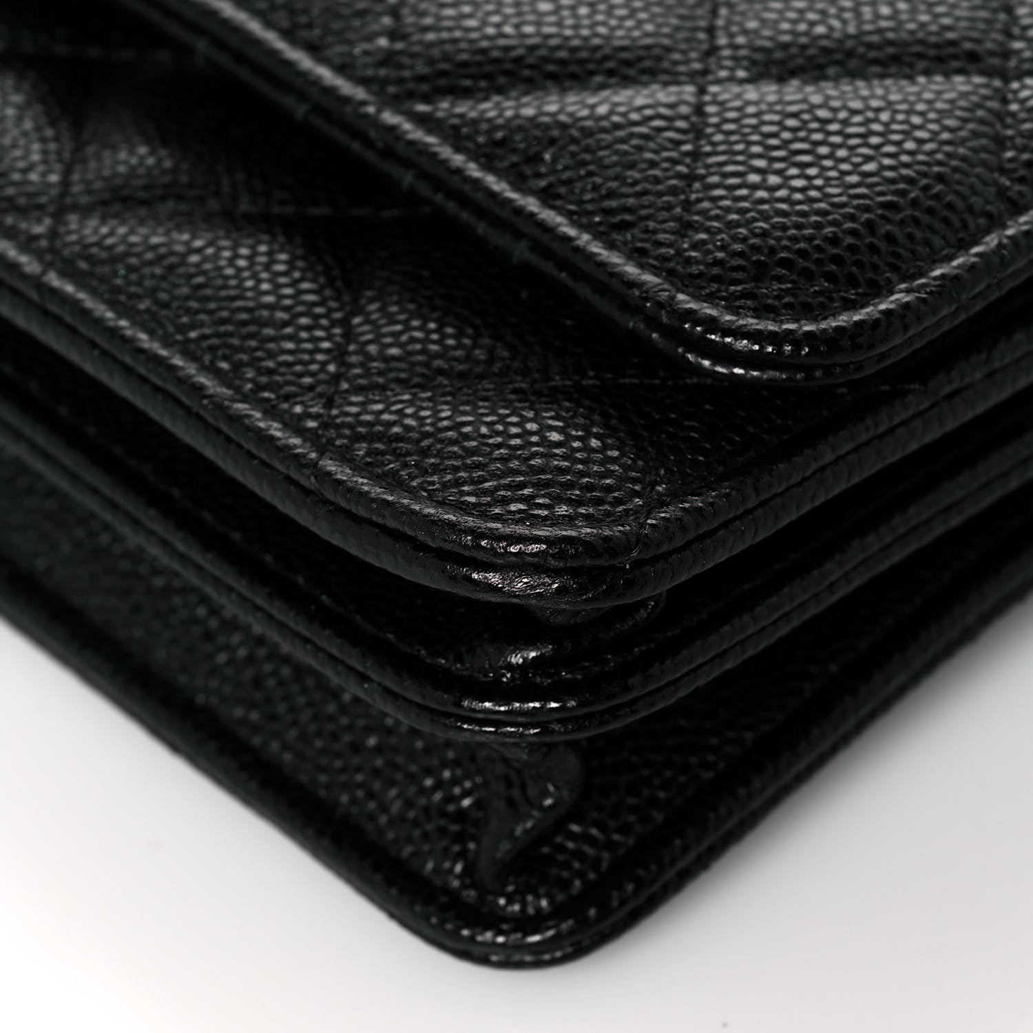 Chanel Caviar Quilted Mini Wallet On Chain WOC Black 10 of 13