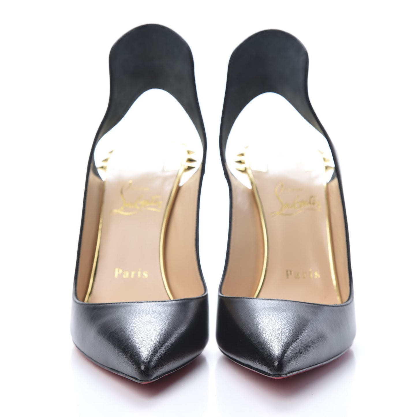 Kid Specchio Survivita 100 Slingback Pumps 36.5 Black Gold