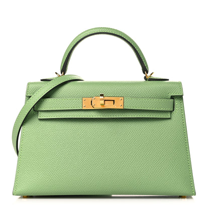 Hermes Epsom Mini Kelly Sellier 20 Vert Criquet 1 of 9