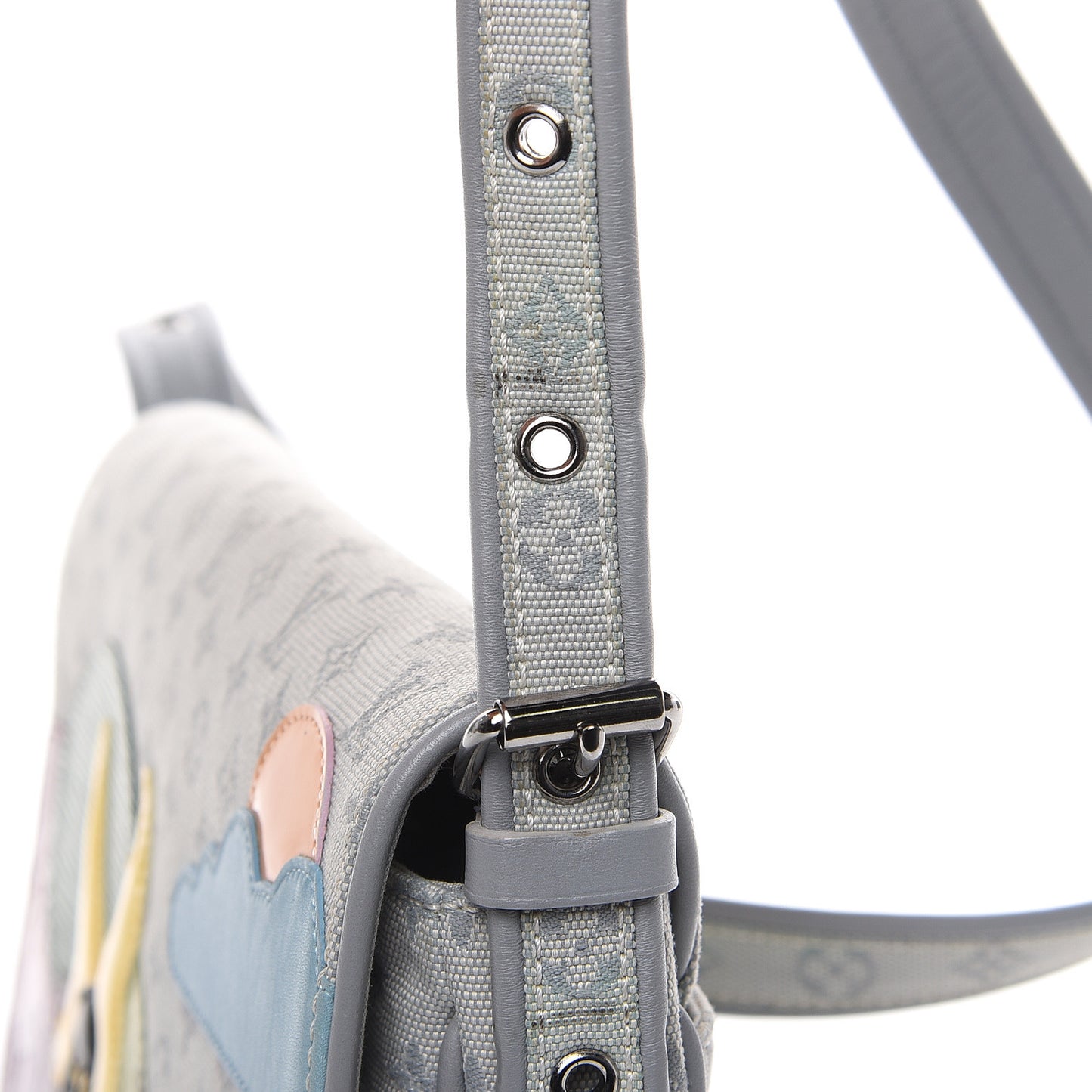 Mini Monogram Patchwork Conte De Fees Musette Grey