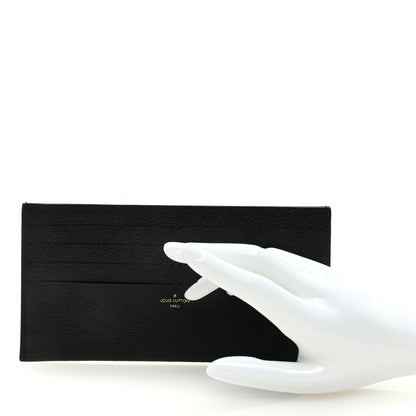 Louis Vuitton Calfskin Felicie Chain Wallet Card Holder Insert Black 2 of 6