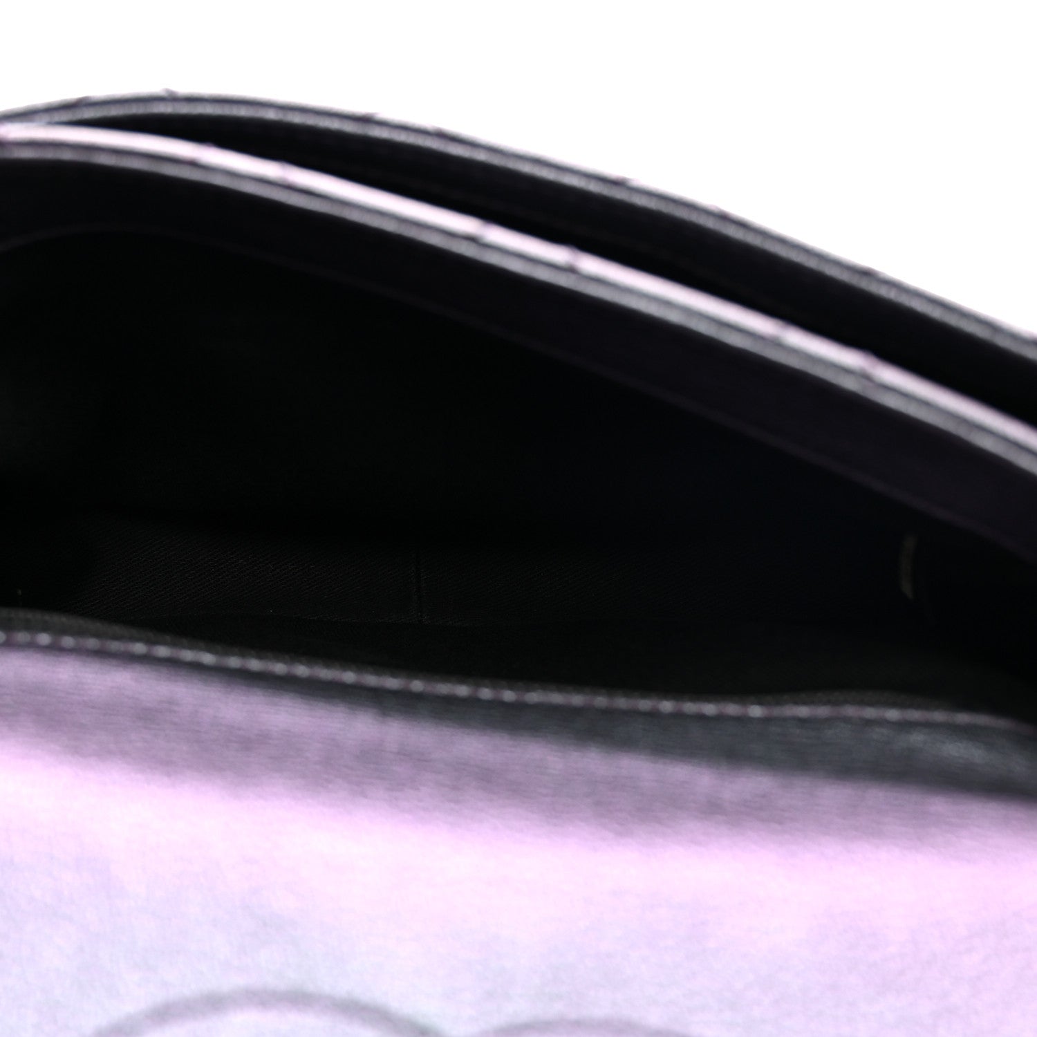 Chanel Iridescent Goatskin Quilted Small Double Carry Waist Chain