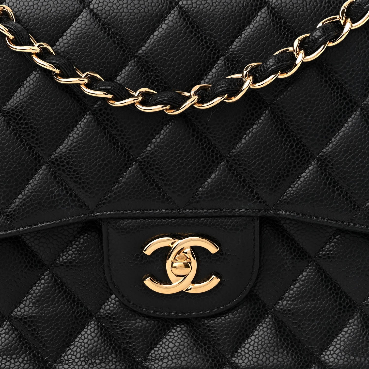 Chanel Caviar Quilted Jumbo Double Flap Black 8 of 11