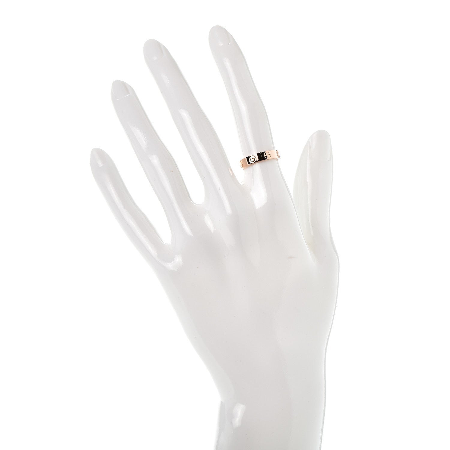 Cartier 18K Pink Gold 3.5mm LOVE Wedding Band Ring 48 4.5 2 of 4