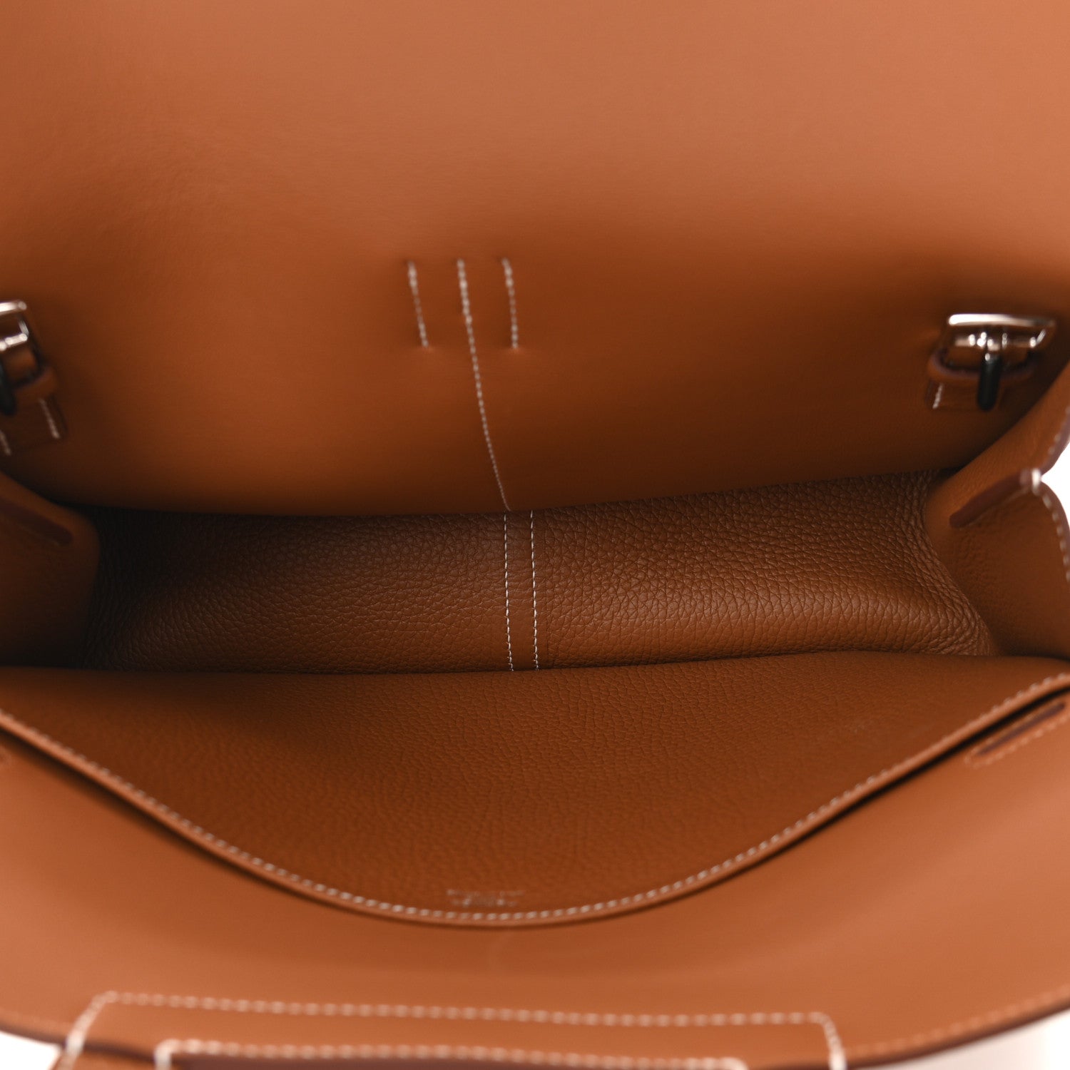 Hermes Taurillon Clemence Halzan 31 Gold 6 of 11