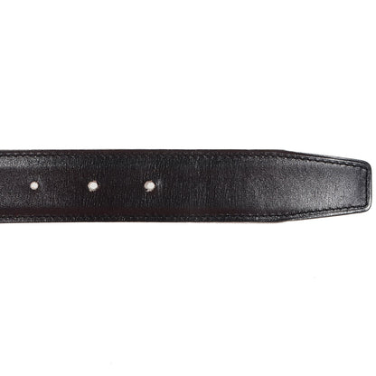 Hermes Box Courchevel Reversible Polished Constance 32mm H Belt 75 Noir Chocolate 7 of 7