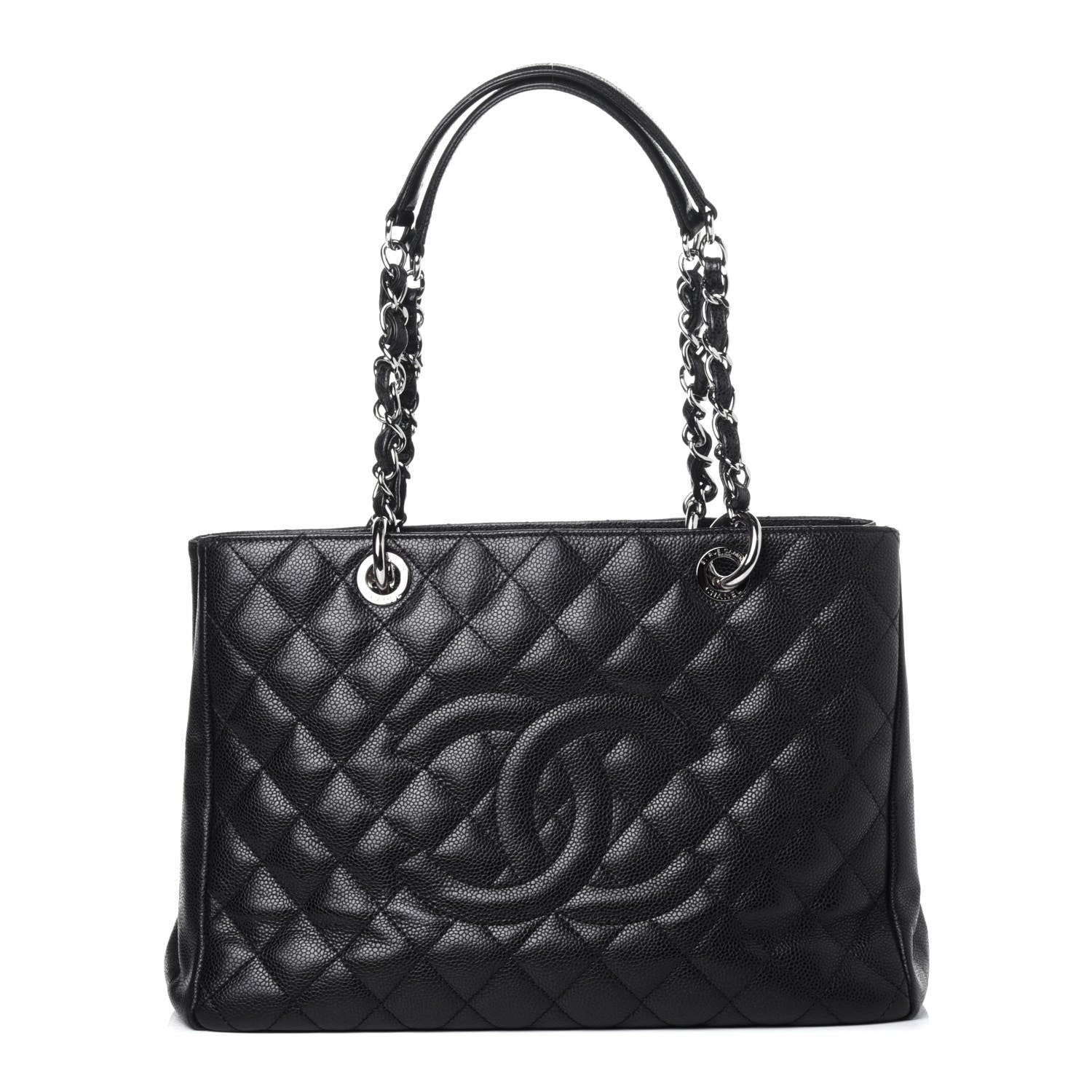 Chanel Caviar Quilted Grand Shopping Tote GST Black 1 of 11