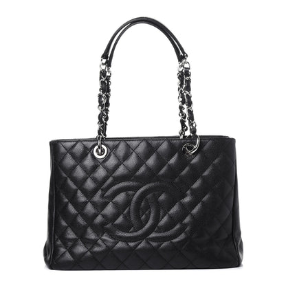 Chanel Caviar Quilted Grand Shopping Tote GST Black 1 of 11