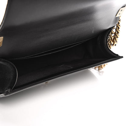 Chanel Velvet Chevron Medium Boy Flap Black 5 of 11