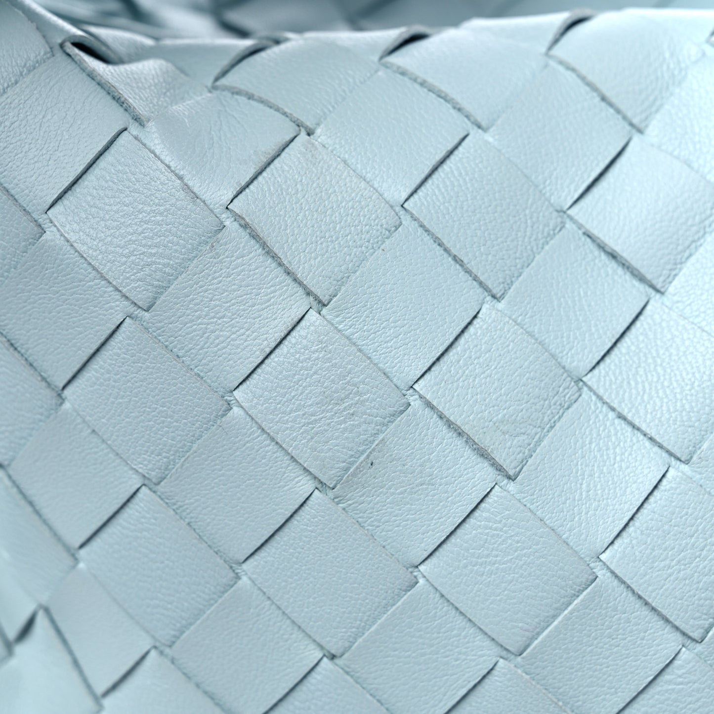 Nappa Intrecciato Teen Jodie Hobo Teal Washed