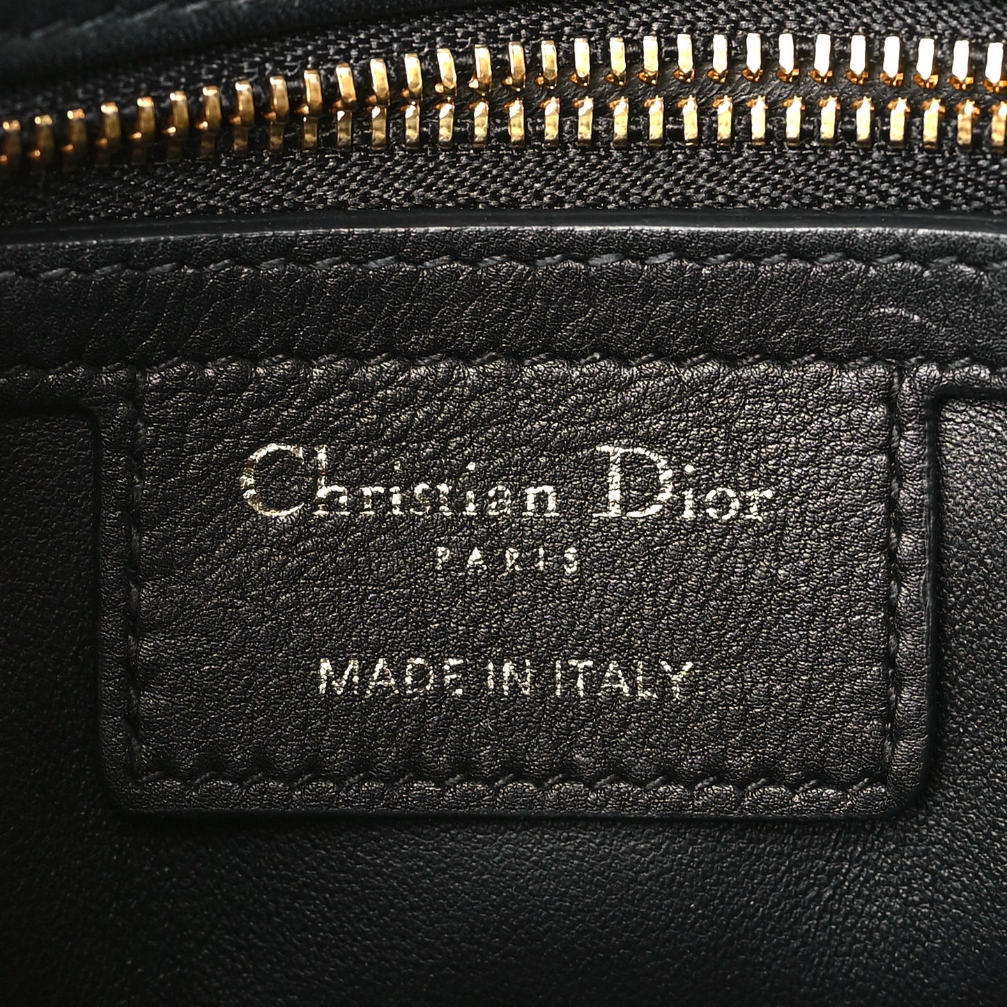 Calfskin Cannage Small Caro Bag Black