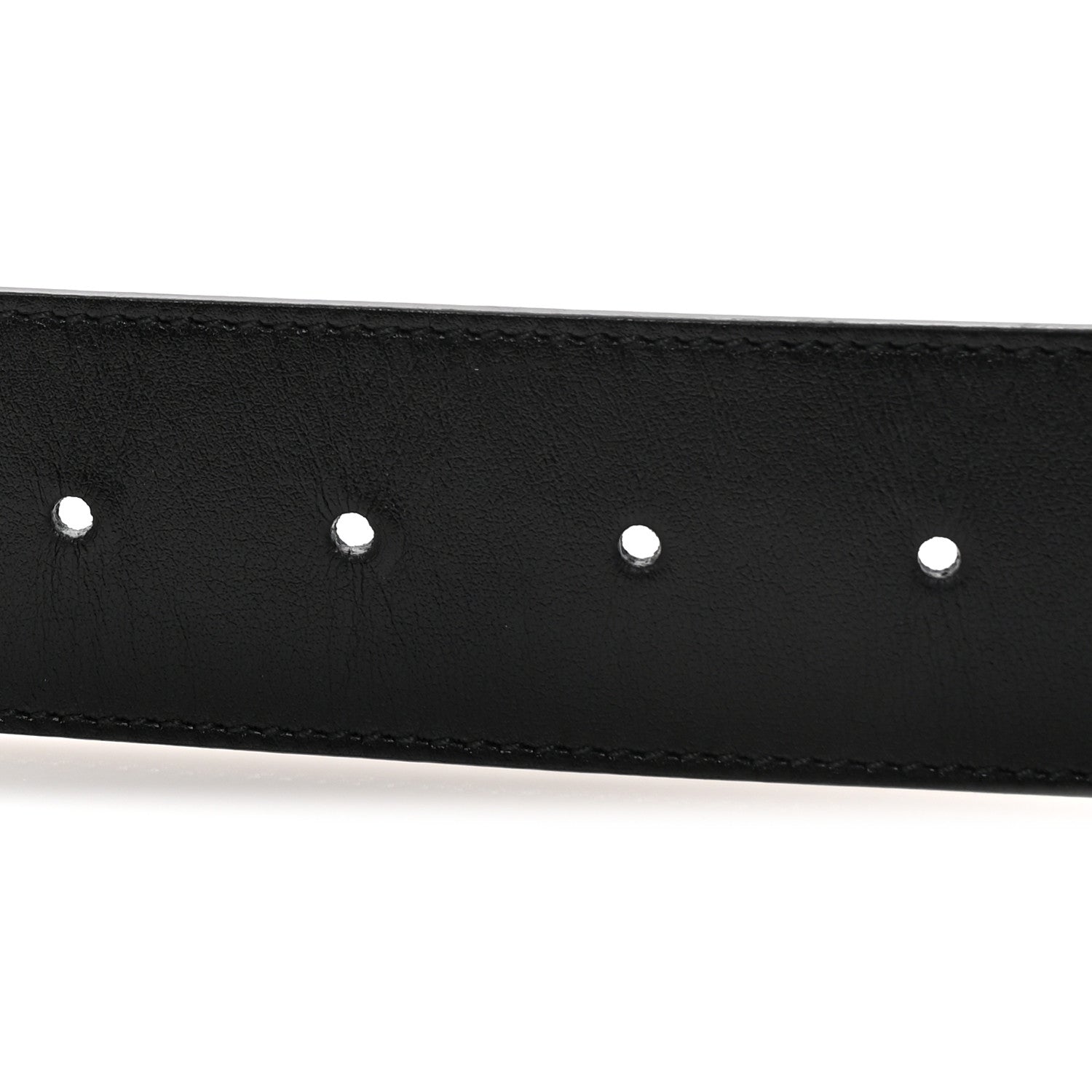 Gucci Plutone Calfskin Palladium Double G 40mm Belt 110 44 Black 3 of 5