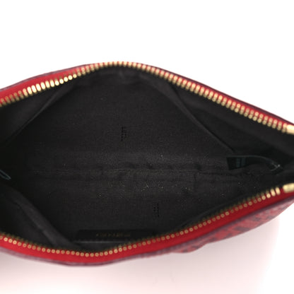 Fendi Zucchino Spalmati Forever Pochette Bordeaux Rubino 4 of 8