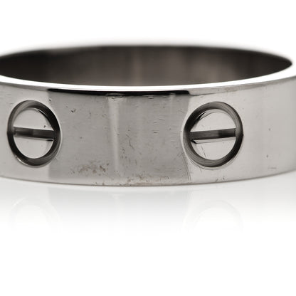 Cartier 18K White Gold 6mm LOVE Ring 62 10 6 of 6