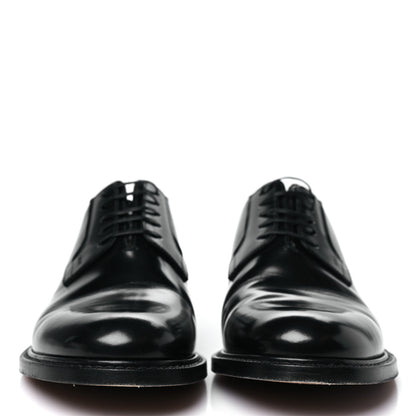 Christian Dior Polished Calfskin Mens Derby Shoes 44 Black 3 of 9