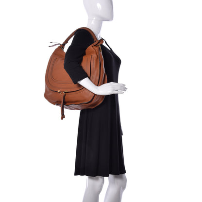 Chloe Calfskin Large Marcie Hobo Tan 2 of 9