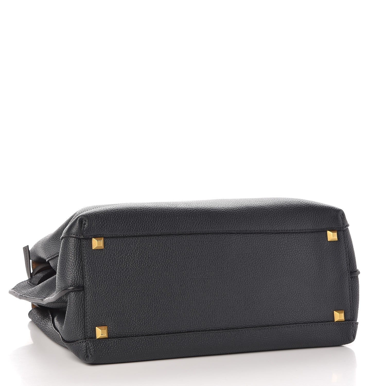 MCM Grained Calfskin Medium Milla Tote Phantom Grey 4 of 13
