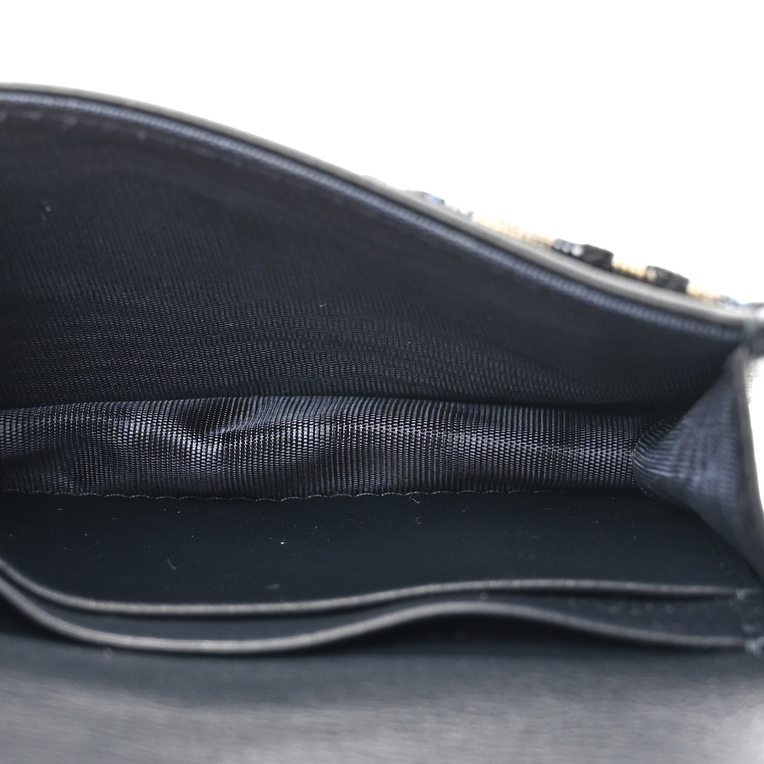 Christian Dior Oblique Saddle Card Holder Blue 5 of 7