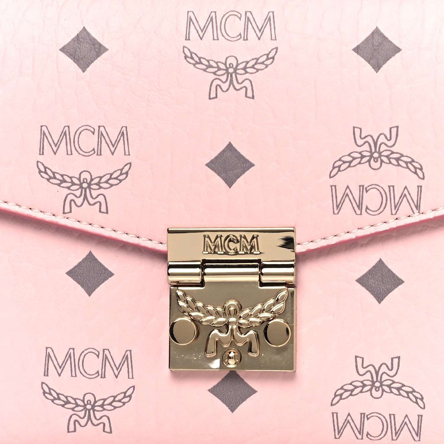 MCM Visetos Monogram Medium Millie Crossbody Bag Soft Pink 7 of 11