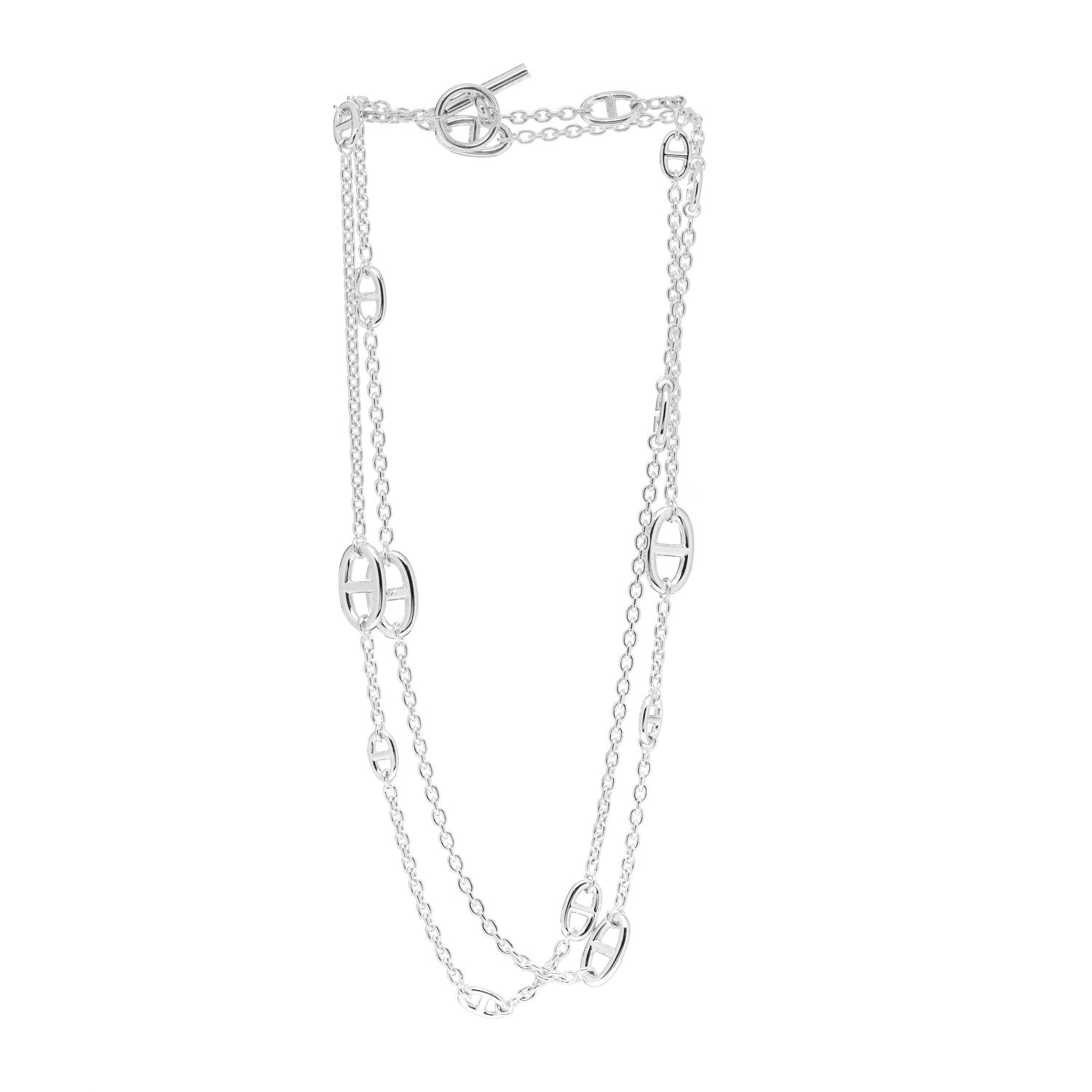 Hermes Sterling Silver Farandole Necklace 120 3 of 5