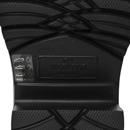 Valentino Garavani Rubber Atelier 03 Rose Edition 30/50mm Tall Rainboots 38 Black 7 of 9