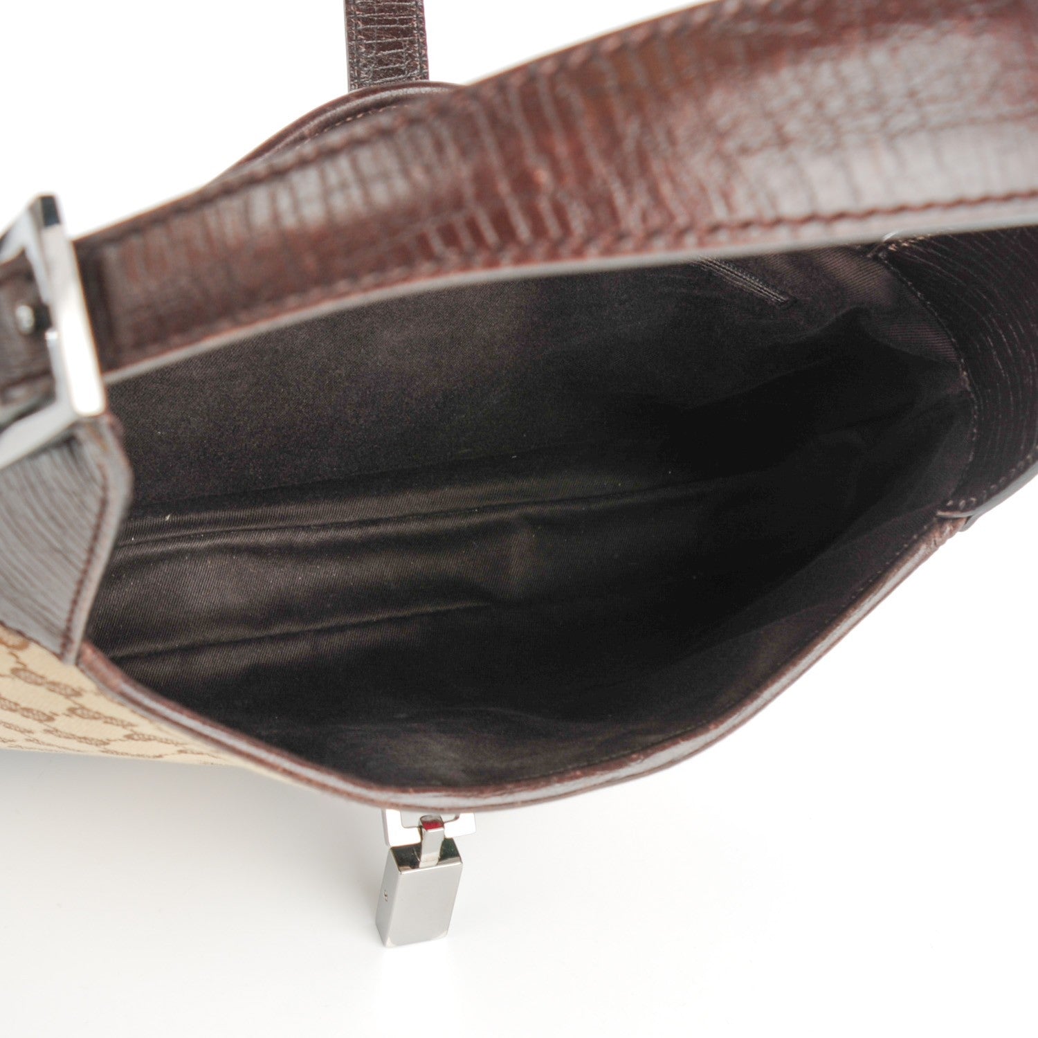 Gucci Monogram Web Jackie O Hobo Dark Brown 5 of 7