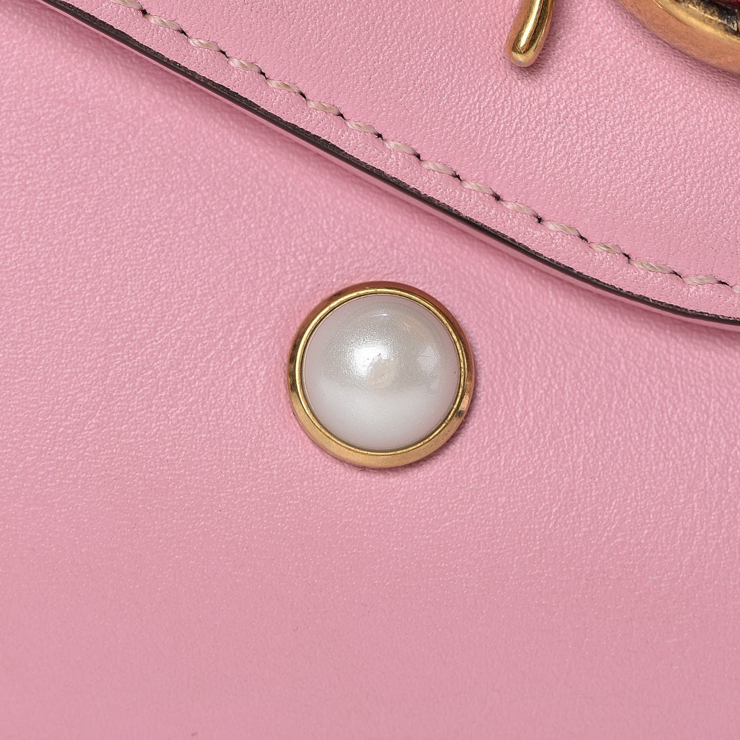 Gucci Nappa Pearl Studded Mini Queen Margaret Broadway Shoulder Bag Sugar Pink 25 of 28