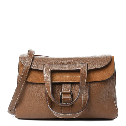 Hermes Taurillon Clemence Halzan 31 Gold 1 of 9