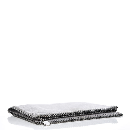Stella McCartney Shaggy Deer Falabella Fold Over Clutch Silver 4 of 9