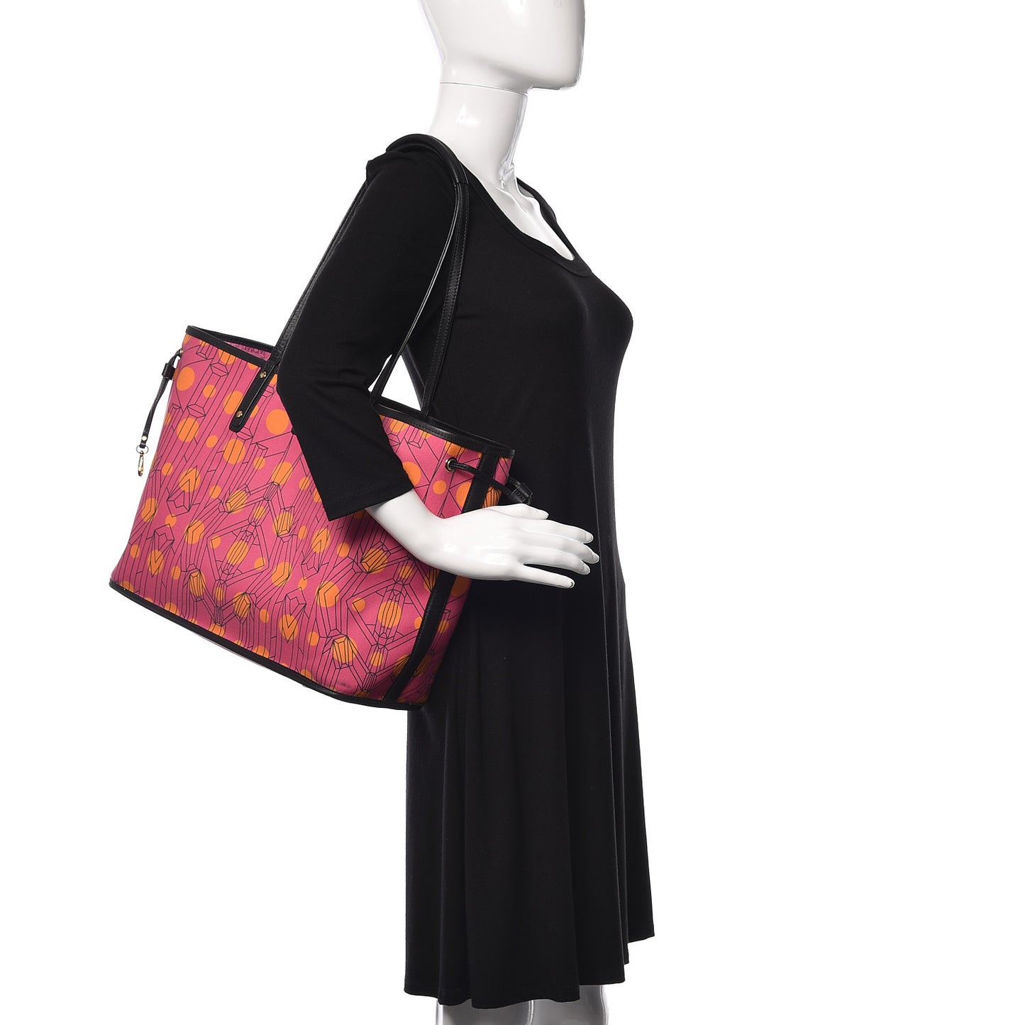 Visetos Medium Reversible Liz Shopper Tote Pink