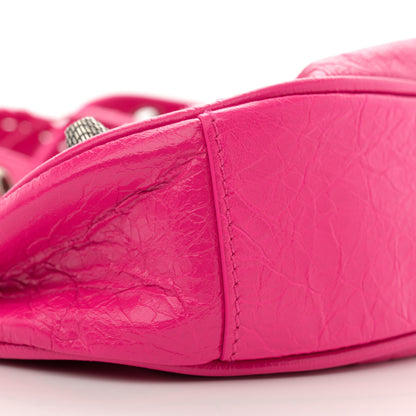 Balenciaga Agneau Arena Le Cagole Shoulder Bag XS Hot Pink 10 of 12
