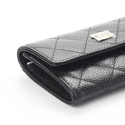 Chanel Caviar Quilted Flap Card Holder Black 9 of 11
